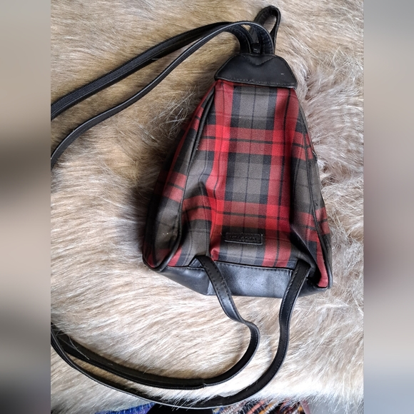 Villager • Grunge Steampunk 90s Y2k 00s Plaid Goth Multiway Dope Bag Backpack - Picture 14 of 16